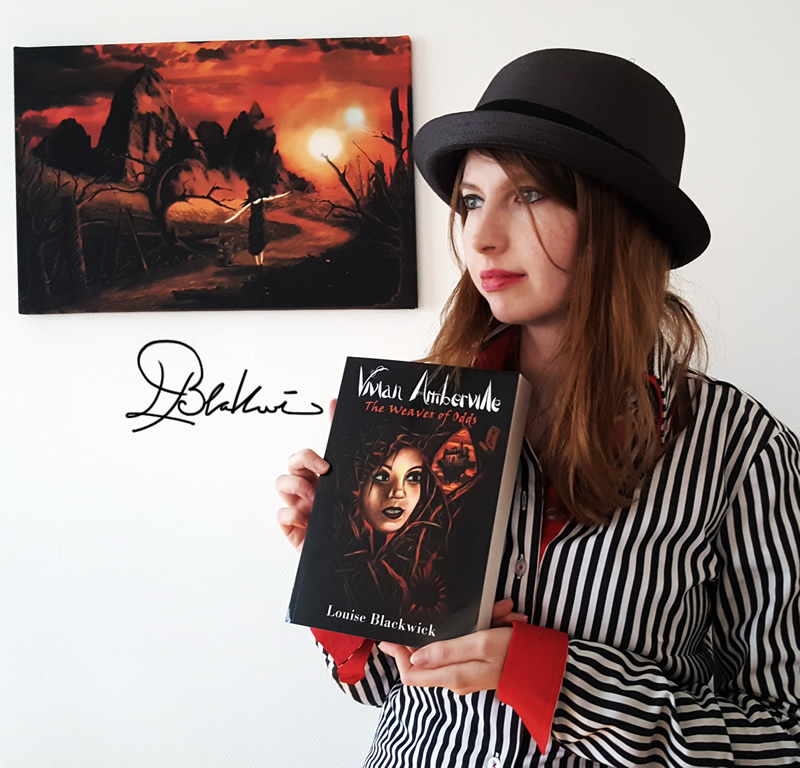 Louise Blackwick author of the popular Vivian Amberville fantasy book series